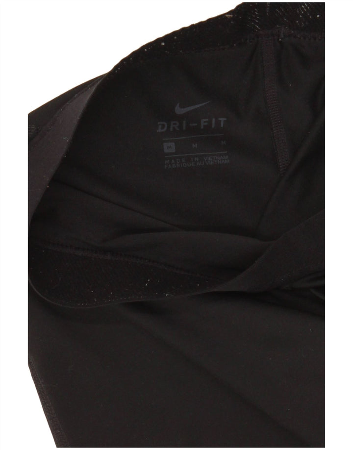 Женские леггинсы с рисунком Nike Dri Fit UK 14, средние, черные