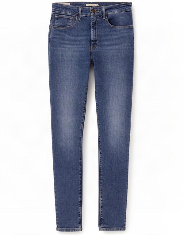 Женские джинсы скинни Levi's 721 с высокой посадкой W30 L30, синий хлопок