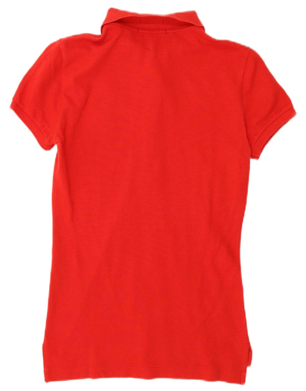 Женская узкая рубашка-поло с рисунком Ralph Lauren UK 6 XS, красный хлопок