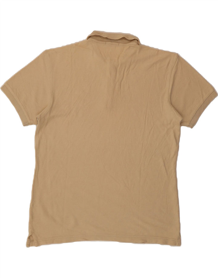 FILA Mens Polo Shirt Medium Beige Cotton Vintage Fila and Second-Hand Fila from Messina Hembry 