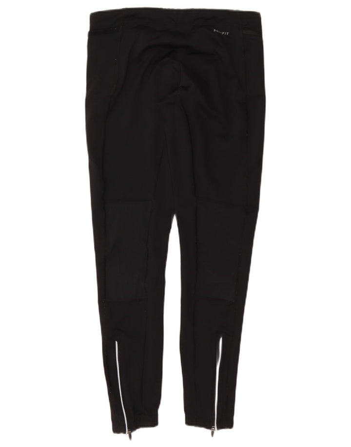 Женские леггинсы Nike Dri Fit UK 12, средний черный полиэстер