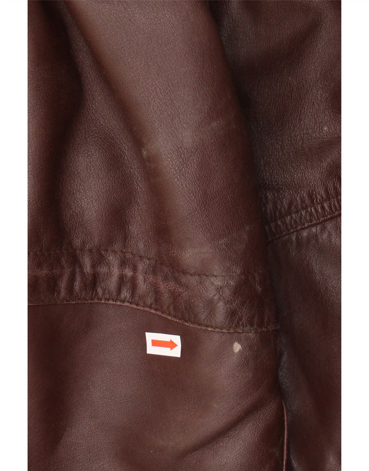 SARDAR Мужская кожаная куртка UK 42 XL Коричневая кожа