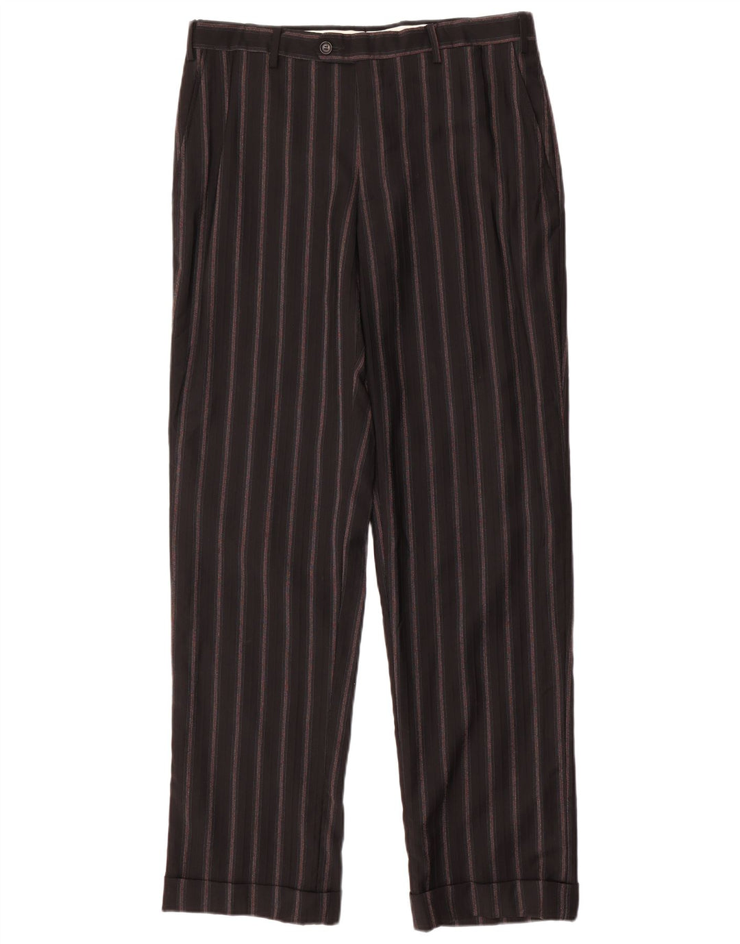 PAL ZILERI Мужской костюм из 2 предметов с 3 пуговицами IT 50, большой W34 L33, черный в полоску