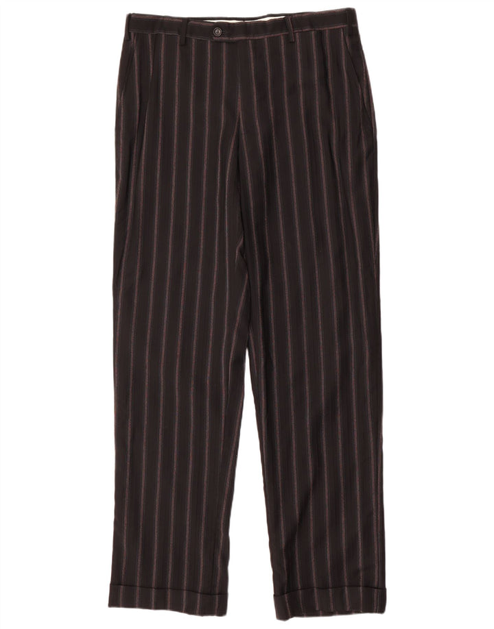 PAL ZILERI Мужской костюм из 2 предметов с 3 пуговицами IT 50, большой W34 L33, черный в полоску