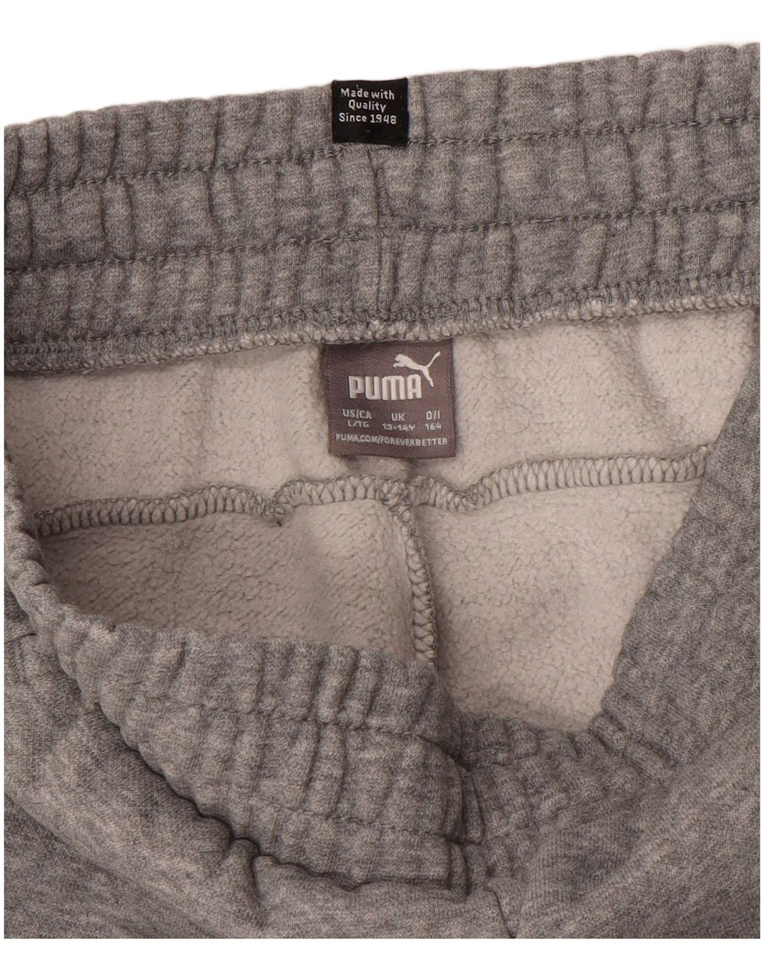 Спортивный костюм PUMA для мальчиков с графическим рисунком Брюки-джоггеры 13-14 лет Серые