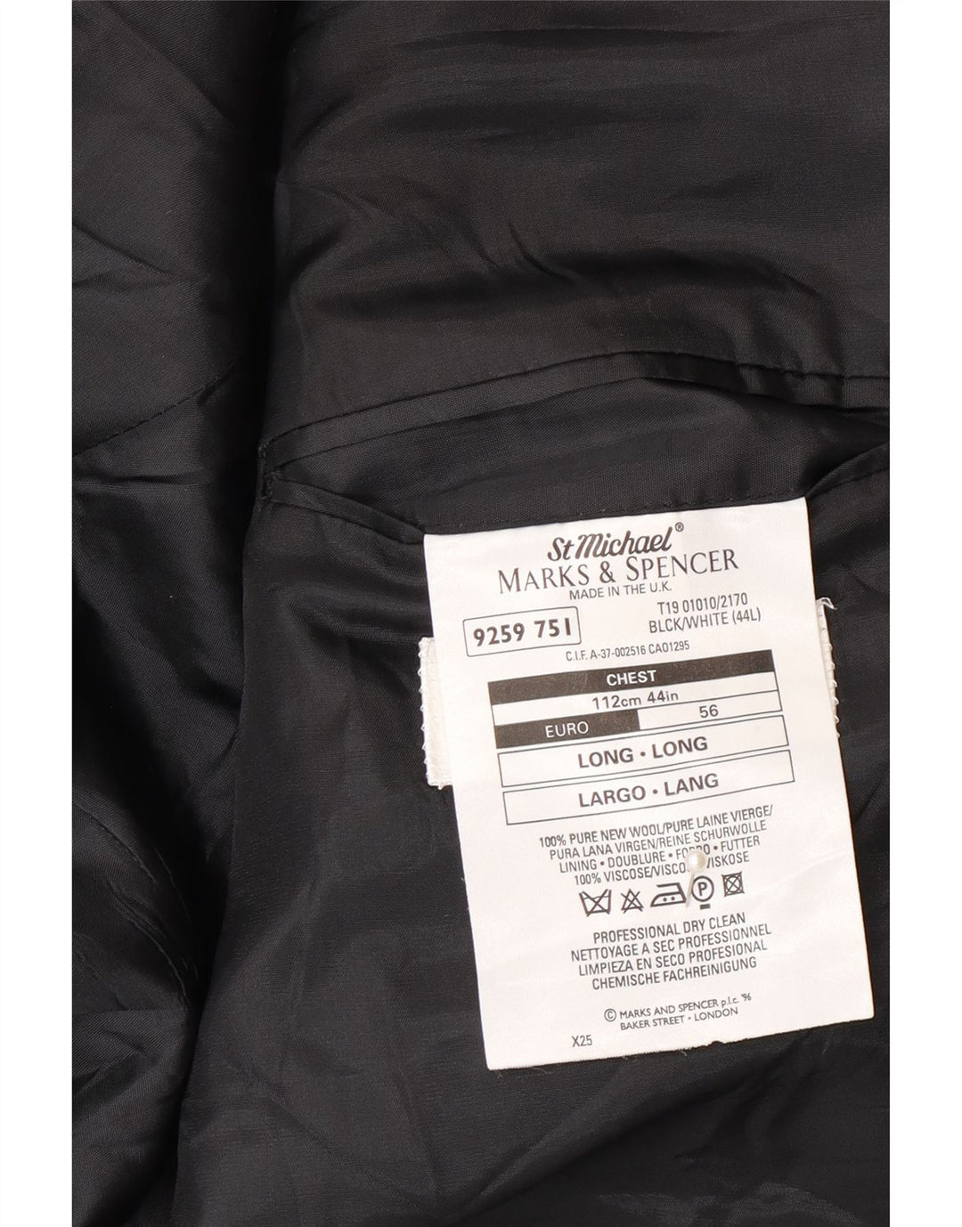 Мужской пиджак на двух пуговицах Marks & Spencer, Великобритания, 44 XL, серый, шерстяной с узором «в ёлочку»