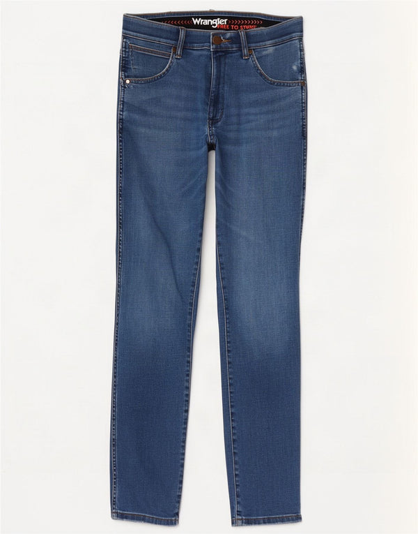 Женские зауженные зауженные джинсы Wrangler Larston W30 L32 синие, хлопок