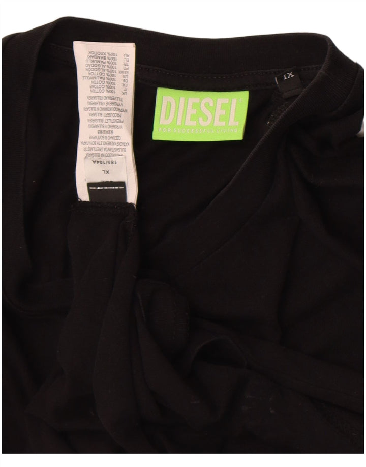 Мужская футболка с рисунком Diesel Top XL, черный хлопок