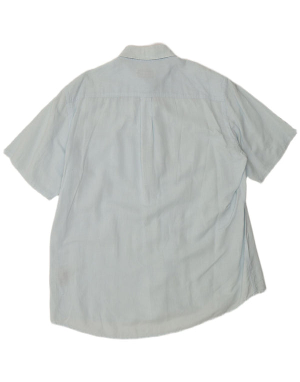 Мужская рубашка с коротким рукавом Kappa 2XL, синяя льняная