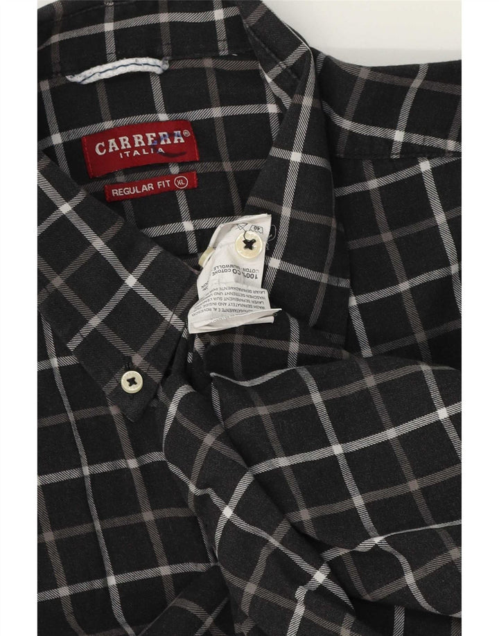 Мужская рубашка стандартного кроя Carrera XL, хлопковая серая клетка