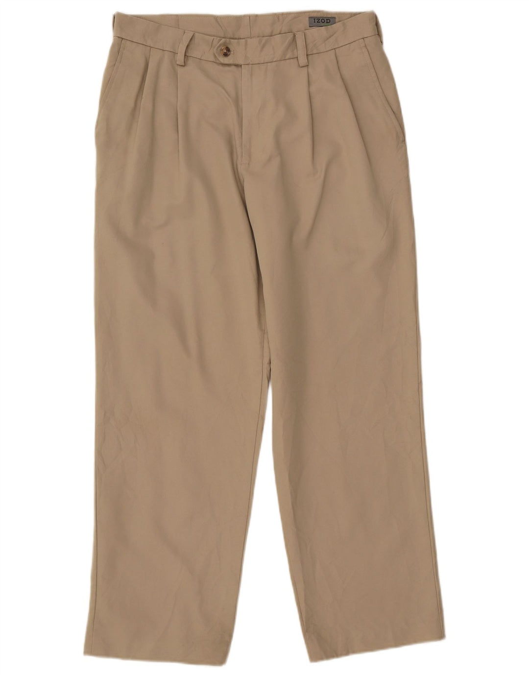 IZOD Мужские брюки чинос с привязкой W32 L30 Бежевый полиэстер