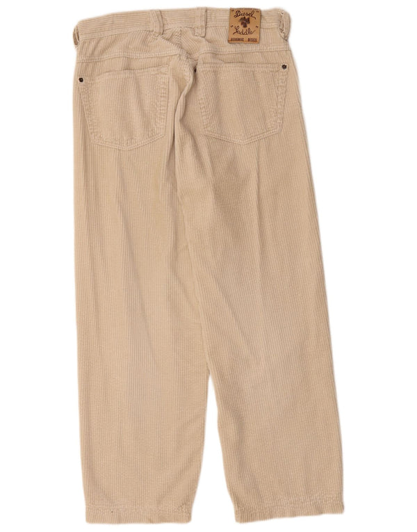 Мужские прямые вельветовые брюки DIESEL W33 L28, бежевый хлопок