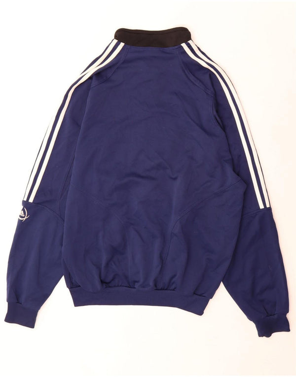 Мужская спортивная куртка Adidas UK 44/46, большой темно-синий цветной блок