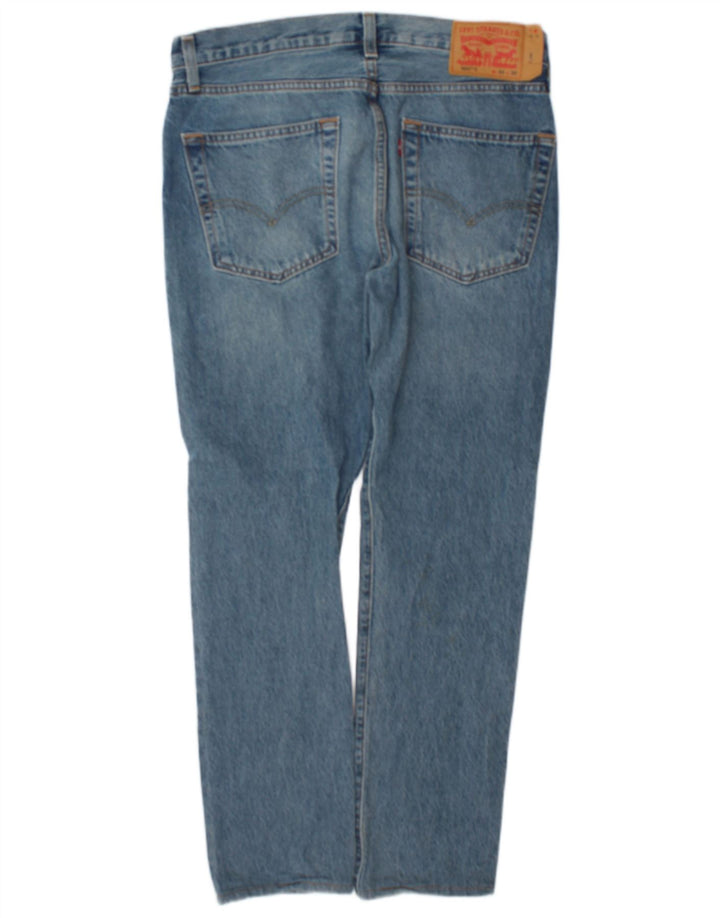 Мужские прямые джинсы Levi's 501 W32 L30 синие, хлопок