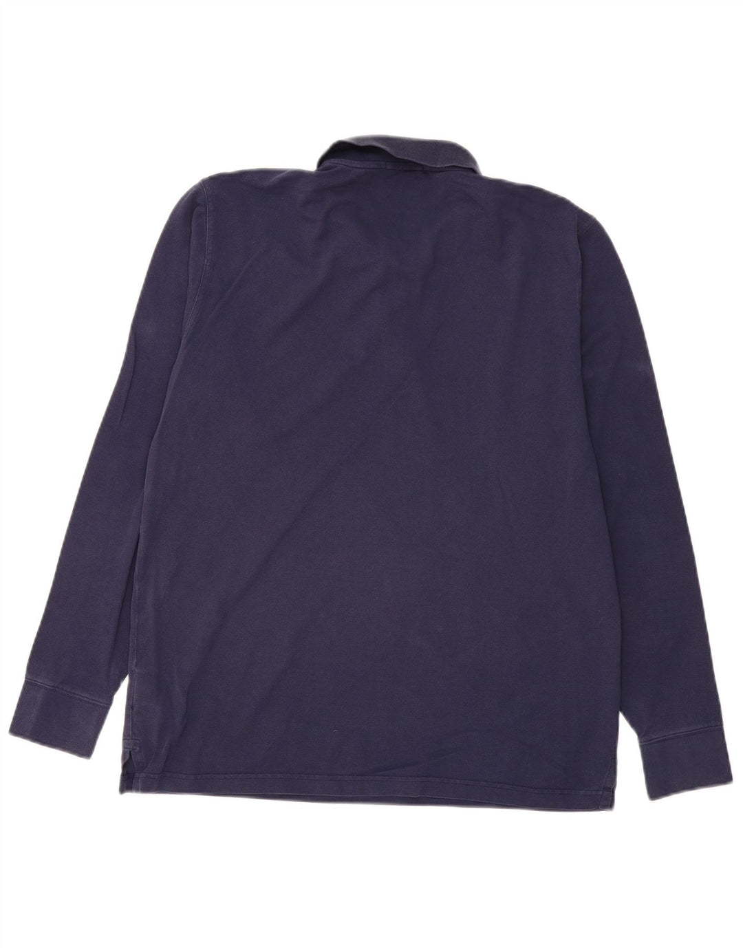 Мужская рубашка-поло GANT стандартного размера с длинным рукавом XL, темно-синяя, хлопок