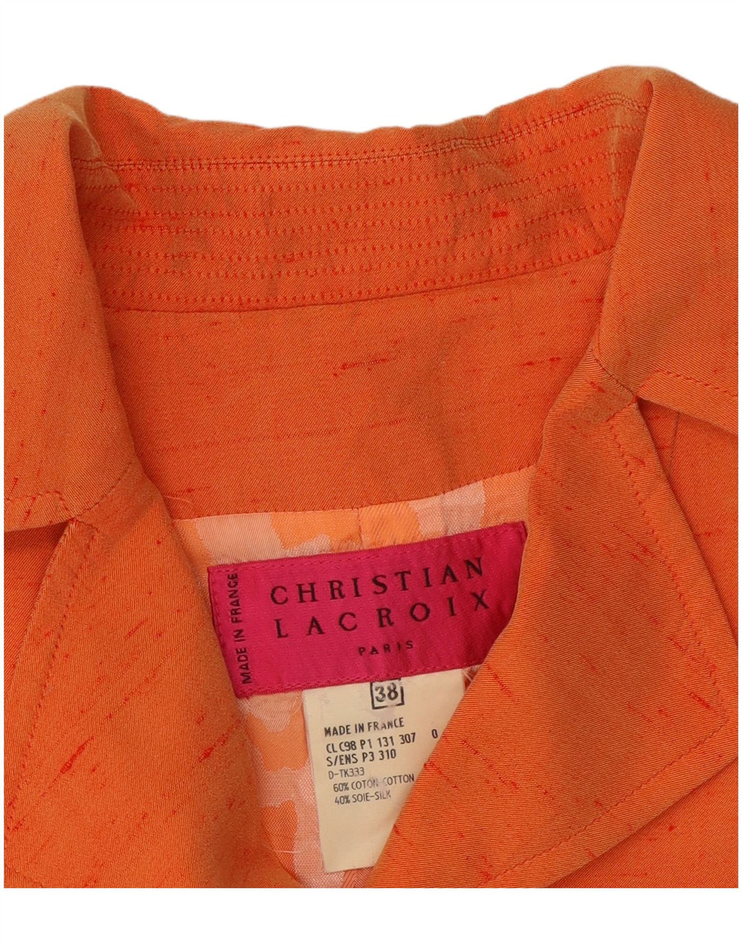 Женский пиджак Bazar De Christian Lacroix EU 38 Средний Оранжевый