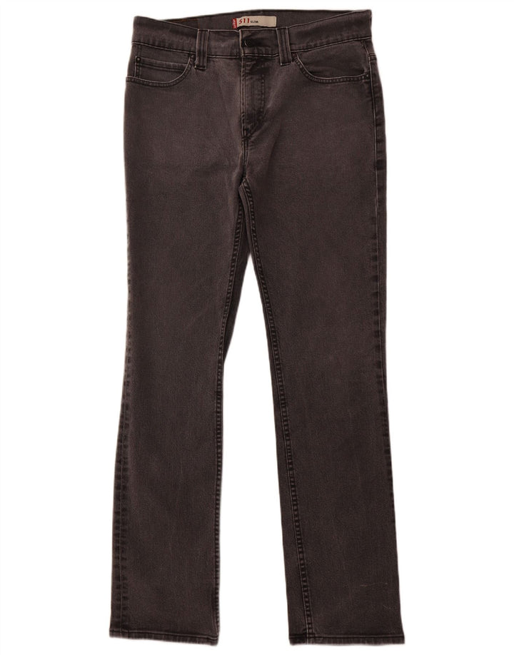 Женские джинсы LEVI'S 511 Slim W36 L34 Серые, хлопок