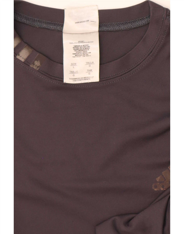 Мужская футболка Adidas Top Large Grey из полиэстера