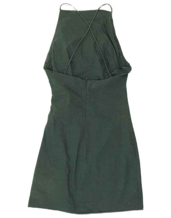Женское облегающее платье Zara UK 8, маленькое зеленое