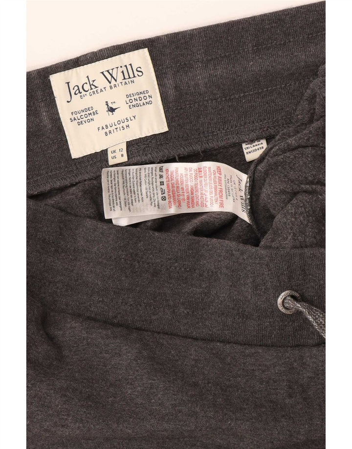 Женские спортивные брюки с графическим рисунком Jack Wills, джоггеры, Великобритания 12, средний серый цвет
