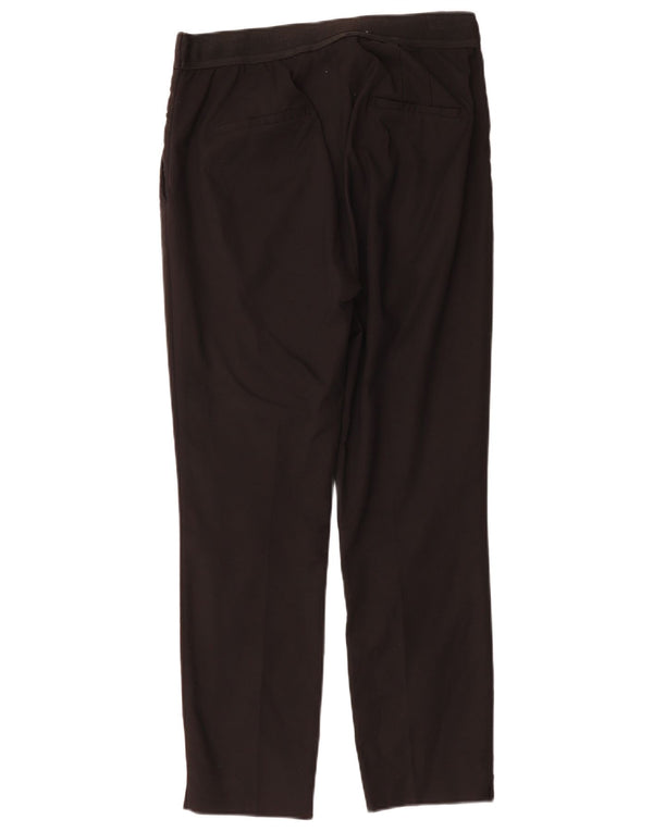 Женские узкие брюки чинос Zara UK 14, большие W32 L28, черные, хлопковые