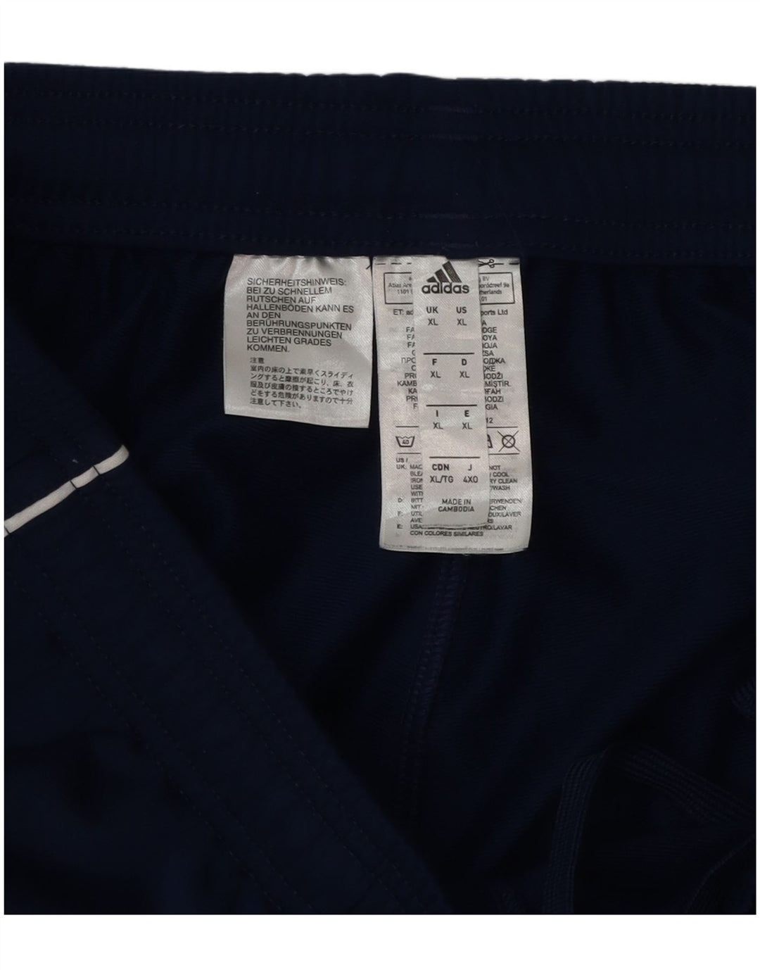 Мужские спортивные брюки Adidas Joggers XL темно-синие из полиэстера