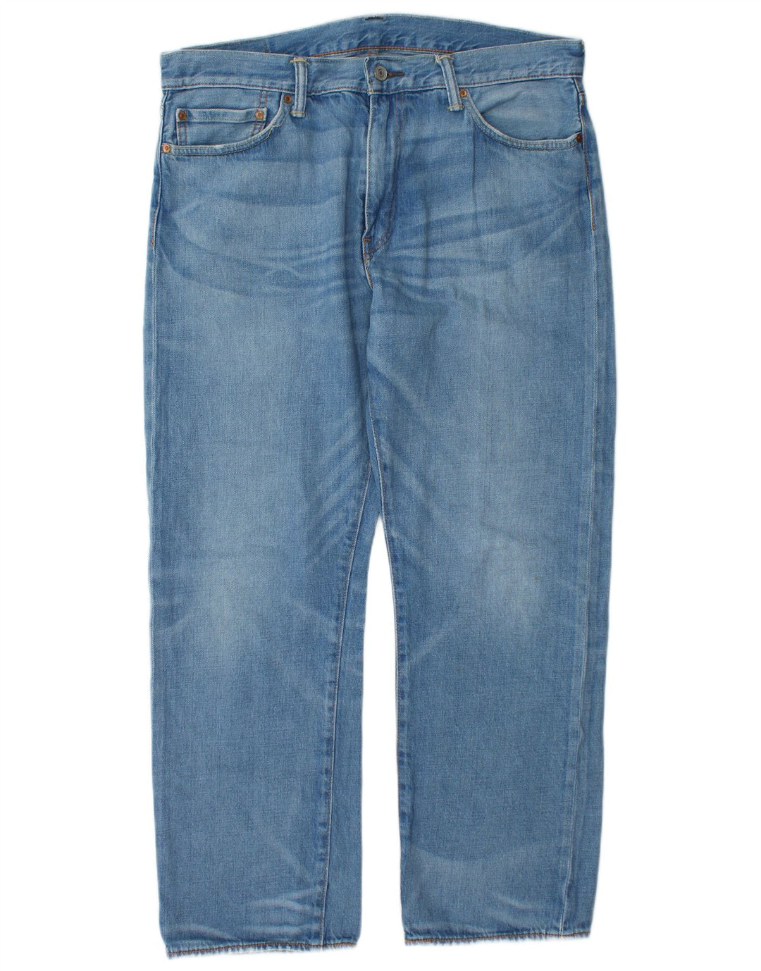 Мужские прямые джинсы Levi's 504 W36 L30 синие, хлопок
