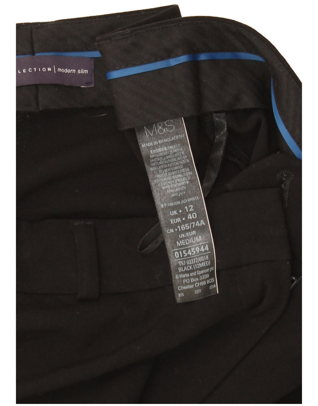 Женские брюки-чиносы Marks & Spencer UK 12 Medium W32 L29 черные