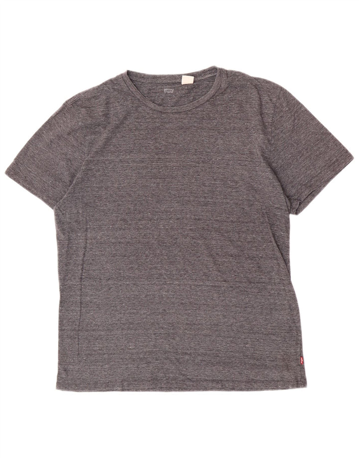 Женская футболка Levi's Top UK 16, большая серая в крапинку