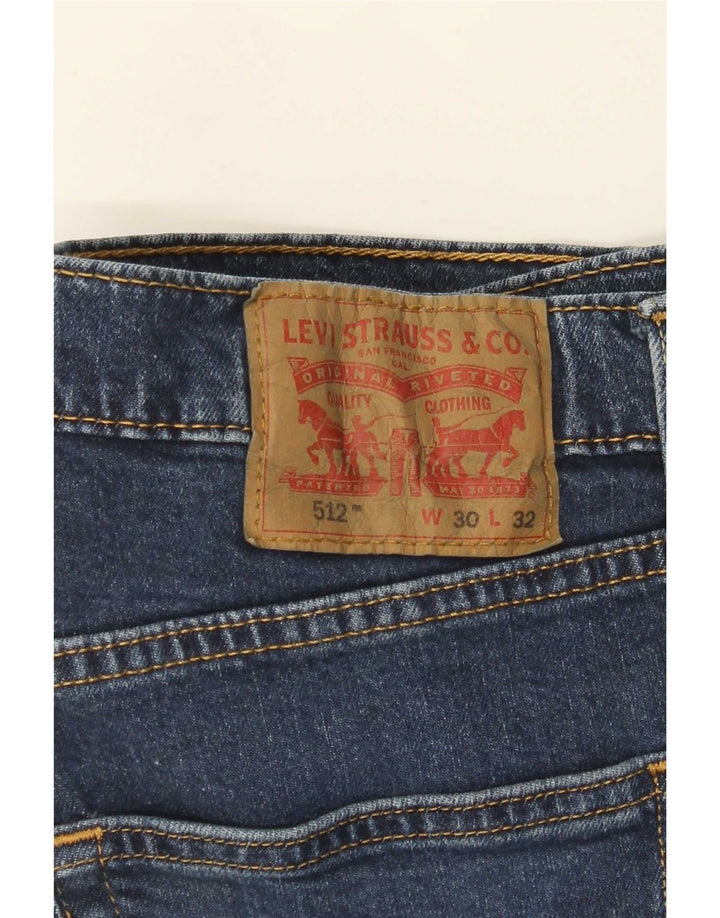 Мужские зауженные джинсы Levi's 512 W30 L29 синие