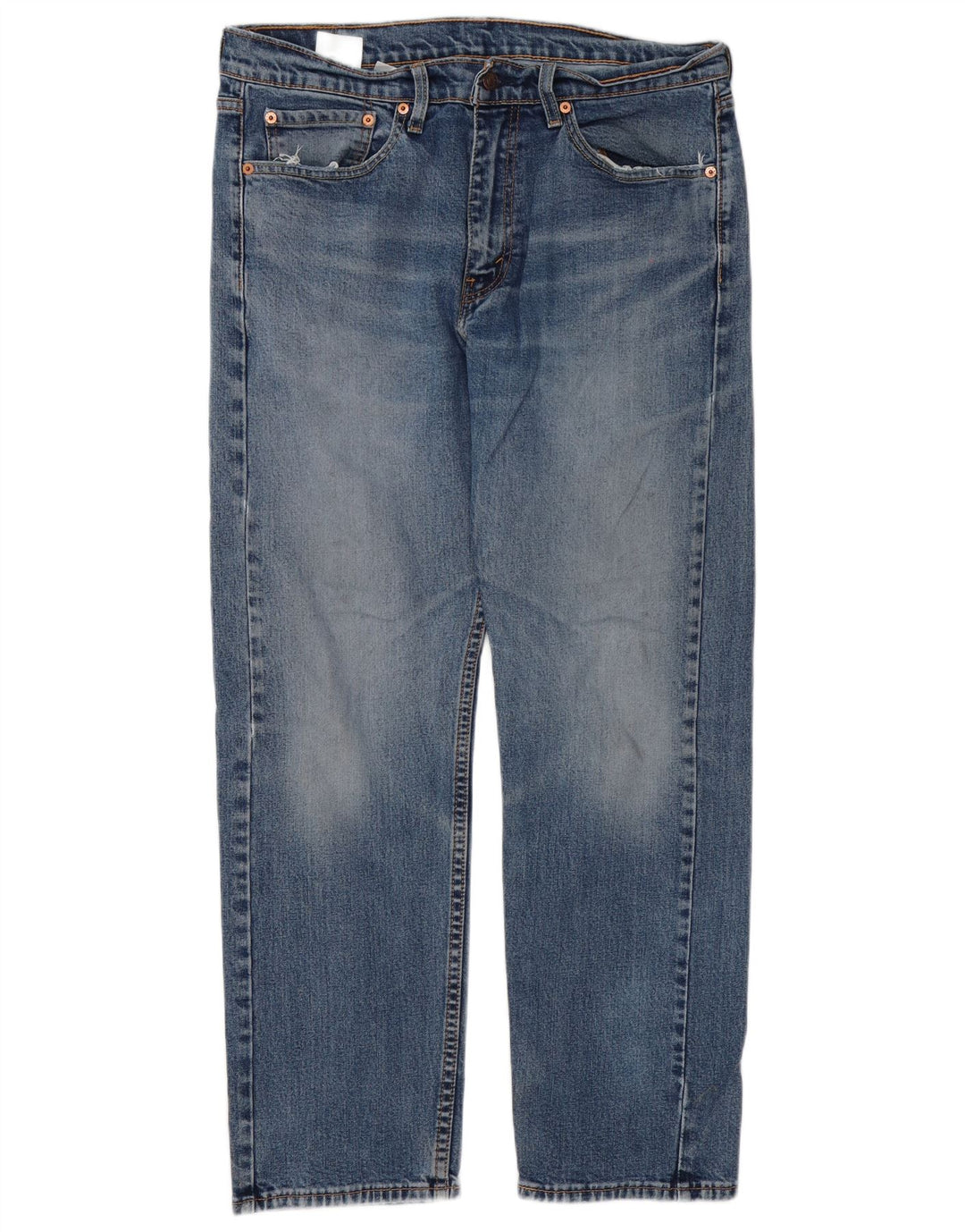 Мужские прямые джинсы Levi's 505 Regular W34 L30 синие, хлопок