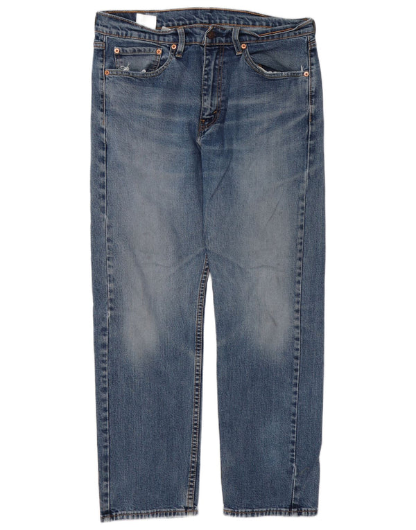 Мужские прямые джинсы Levi's 505 Regular W34 L30 синие, хлопок