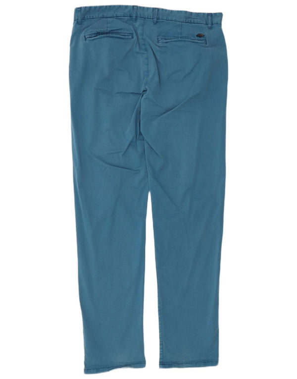 ARMANI EXCHANGE Мужские брюки-чиносы узкого кроя W34 L32 Синие, хлопок