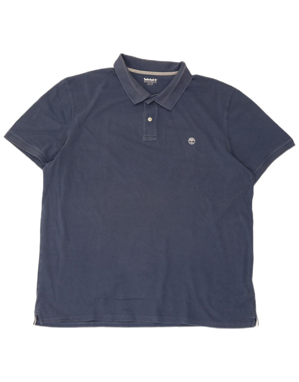 Мужская рубашка поло Timberland Slim Fit 2XL, синяя, хлопок