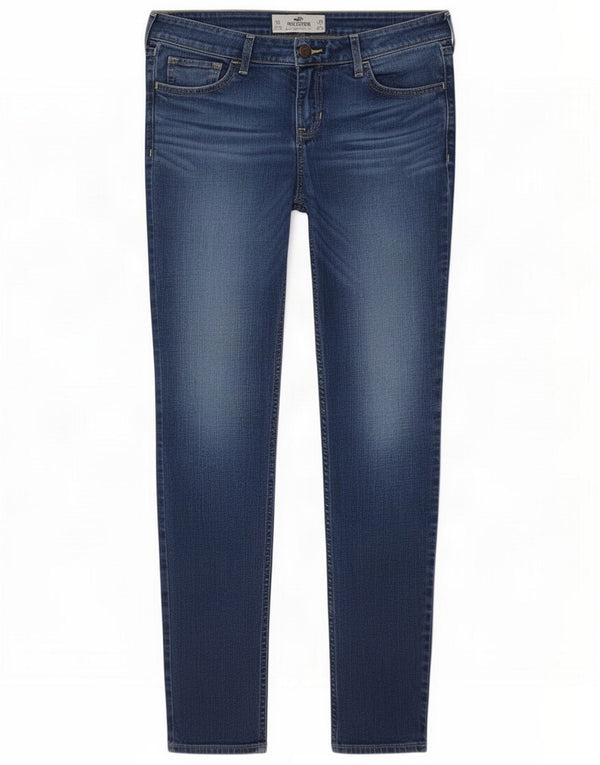 Женские джинсы скинни Hollister, США 7, средний размер W28 L29, синий хлопок