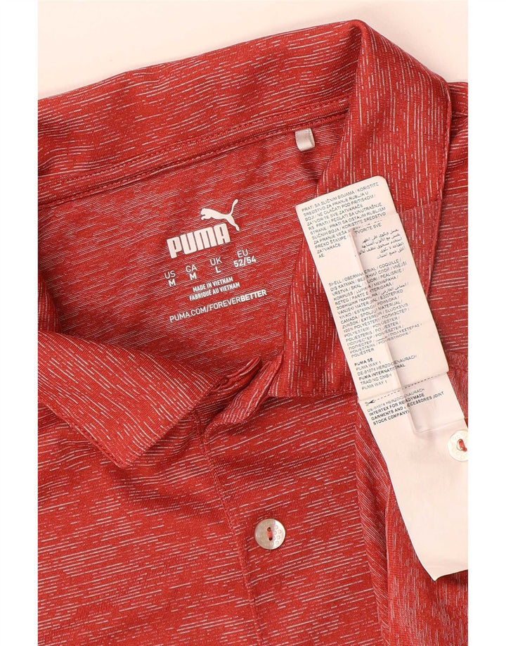 Мужская рубашка-поло Puma, большая красная крапинка из полиэстера