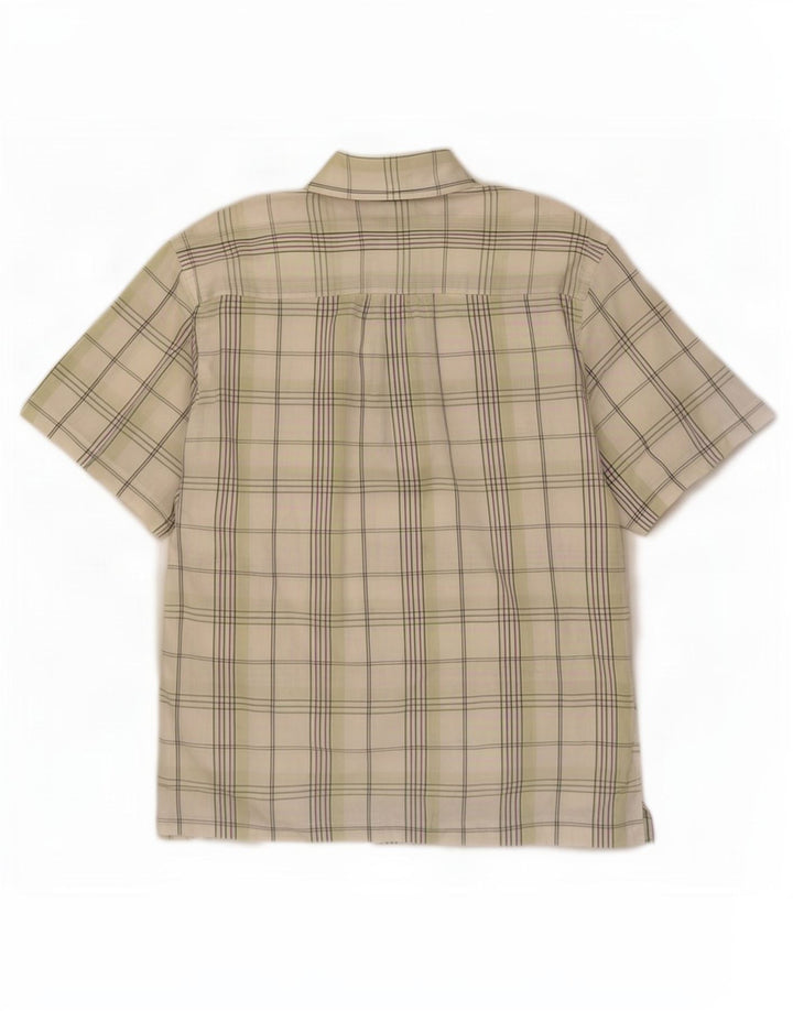 Мужская рубашка с коротким рукавом Ben Sherman, большая зеленая клетка, хлопок