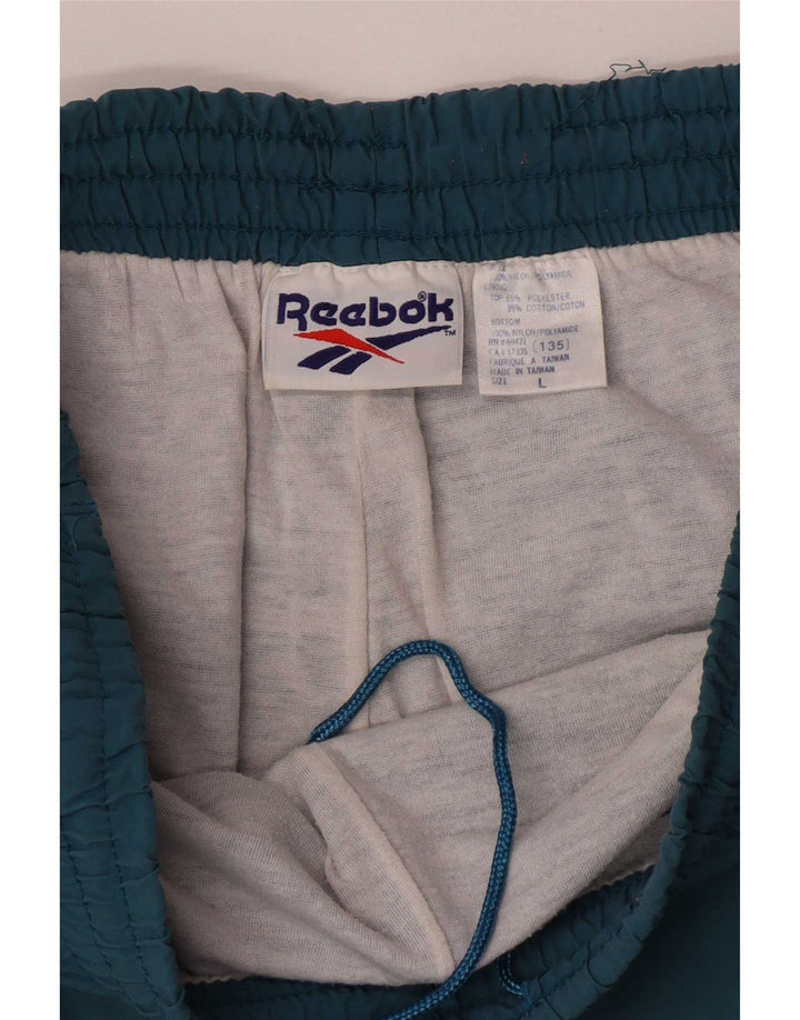 Мужские спортивные брюки Reebok, большие синие нейлоновые брюки для бега