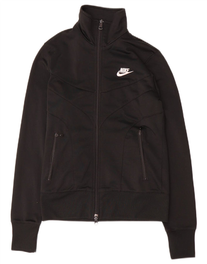 Женская спортивная куртка Nike UK 8/10, маленький черный полиэстер