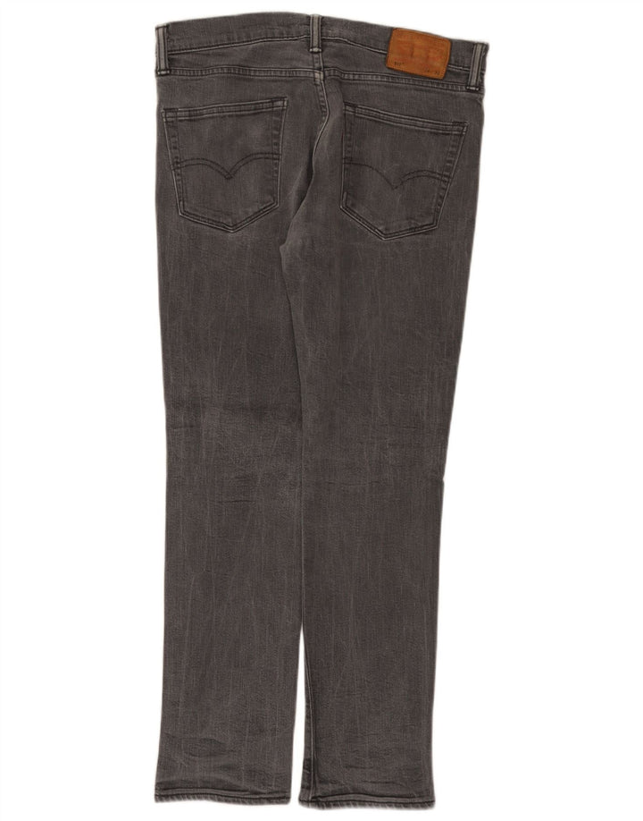Мужские узкие джинсы Levi's W34 L30 Серые хлопковые