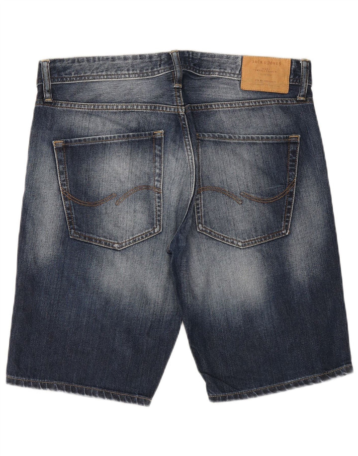 JACK & JONES Mens Denim Shorts Medium W32 Blue
