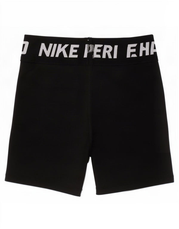 Спортивные шорты Nike Dri Fit с графическим рисунком для девочек 11–12 лет, черные