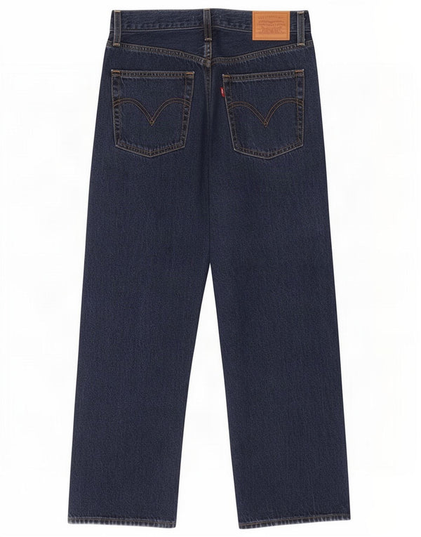 Женские прямые джинсы Levi's Ribcage W30 L27, синий хлопок