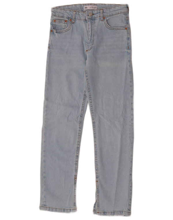 Прямые джинсы Zara для девочек 11–12 лет W26 L27, синий хлопок