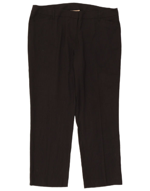 Женские прямые повседневные брюки Marks & Spencer UK 18 XL W40 L31 черные