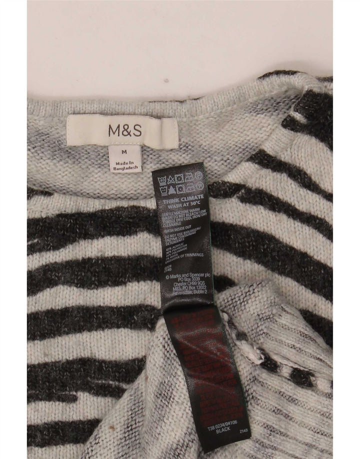 Женский джемпер с круглым вырезом Marks & Spencer UK 14, средний черный