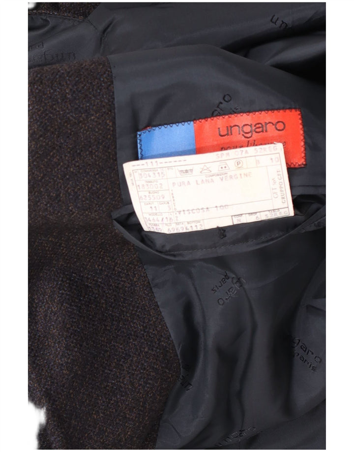 Мужской пиджак Ungaro на 3 пуговицах IT 52 XL Серый из натуральной шерсти