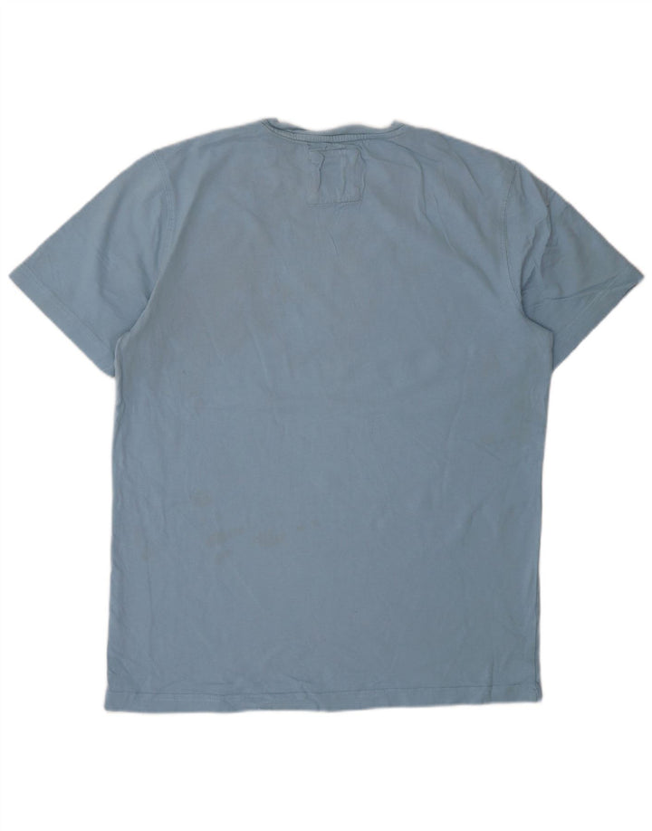 Crew Clothing Мужская футболка из хлопка среднего синего цвета