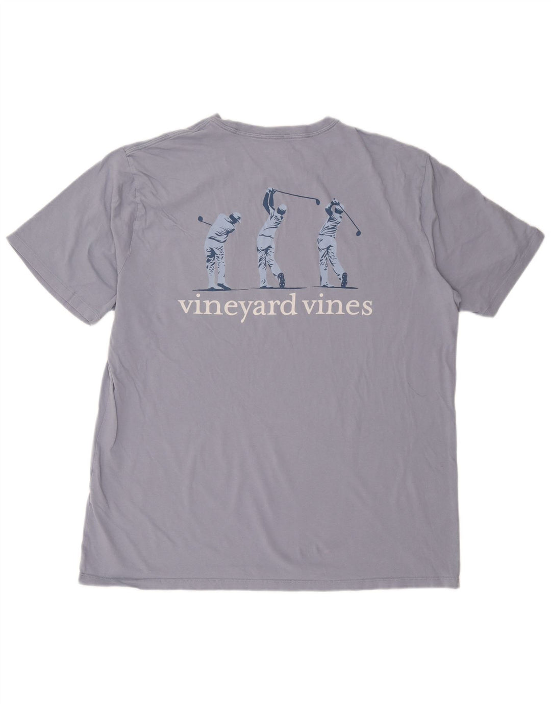 Мужская футболка с рисунком Vineyard Vines, топ XL, фиолетовый хлопок