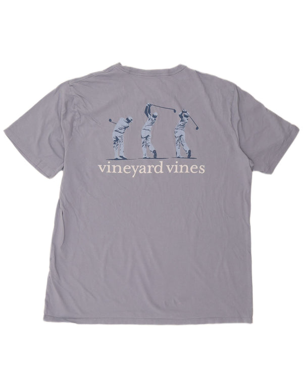 Vineyard Vines Mens Graphic T-Shirt Top XL Purple Cotton
